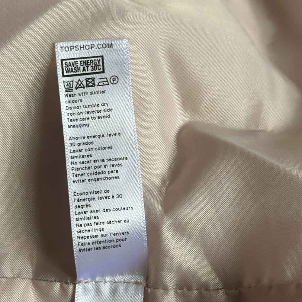 Topshop Pale Dove Gray Crossover Front Envelope Hem Dress  6 - Picture 13 of 16